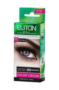 Крем-краска для бровей и ресниц Elitan Color Cream 80 Графит, 10 мл