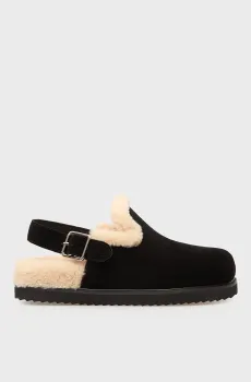 Женские черные замшевые клоги Heinola Черный 41 PRPY PRFAS3190W