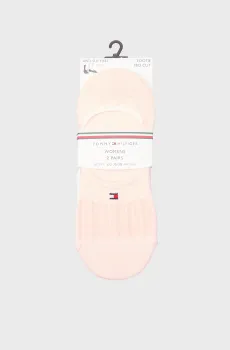 Женские розовые следы (2 пары) MID CUT Розовый 39-42 Tommy Hilfiger 701232981