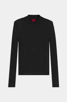 Женский черный джемпер Черный L HUGO 11419