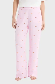 Женские розовые брюки в полоску HARMONIE Розовый L Etam 6557039