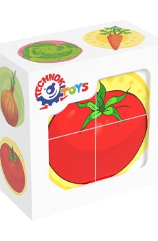 Кубики TechnoK Овощи, 4 элемента, от 1 года (1349)