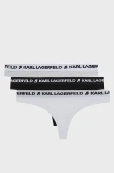 Женские трусики (3 шт) LOGO THONG Разноцветный XS Karl Lagerfeld 246W2113