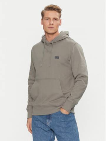 Calvin Klein Jeans Світшот Woven Label Hoodie J30J327113 Зелений Regular Fit Calvin Klein Jeans Світшот Woven Label Hoodie J30J327113 Зелений Regular Fit