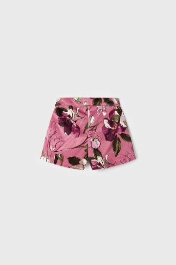 Детские шорты Mayoral цвет розовый с узором