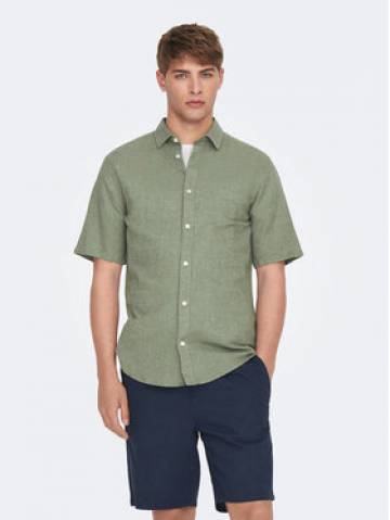 Only & Sons Сорочка Caiden 22009885 Зелений Slim Fit Only & Sons Сорочка Caiden 22009885 Зелений Slim Fit