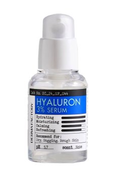 Увлажняющая и ревитализирующая сыворотка для лица Derma Factory Hyaluron 3% Serum, 30 мл