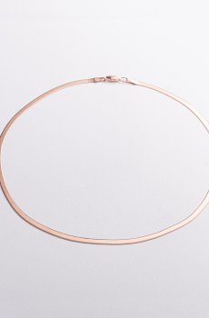 Колье "Наоми" в красном золоте (снейк) ц00514-3,5