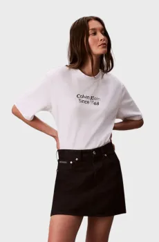 Женская белая футболка RELAXED Белый L Calvin Klein Jeans LV047D222G