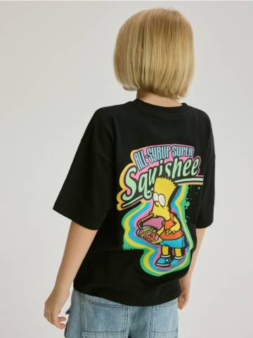 Reserved - BOYS` T-SHIRT - чорний - 109CJ-99X Reserved - BOYS` T-SHIRT - чорний - 109CJ-99X