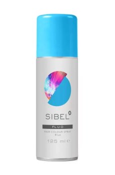 Цветной спрей для волос Sibel Hair Colour Spray Fluo Blue, 125 мл