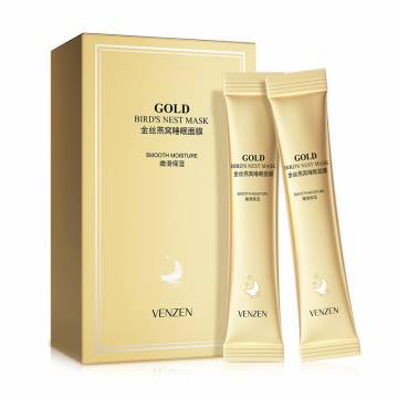 Ночная маска для лица Venzen Gold Birds Nest Mask с экстрактом золота и ласточкиного гнезда, 20*4 мл Ночная маска для лица Venzen Gold Birds Nest Mask с экстрактом золота и ласточкиного гнезда, 20*4 мл