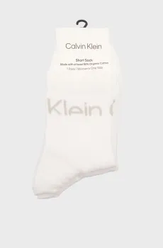 Женские белые носки (2 пары) CUT Белый ONESIZE Calvin Klein 701235518