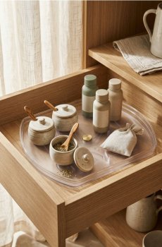 Обертовий кухонний органайзер - білий