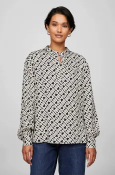 Женская блуза с узором AMD FLUID BLOUSE Разноцветный M Tommy Hilfiger WW0WW41022