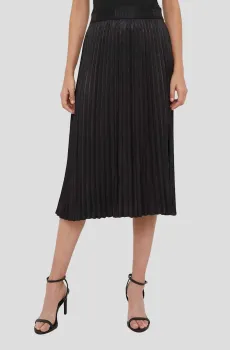 Женская черная плиссированная юбка Черный M DKNY P34N6CVM