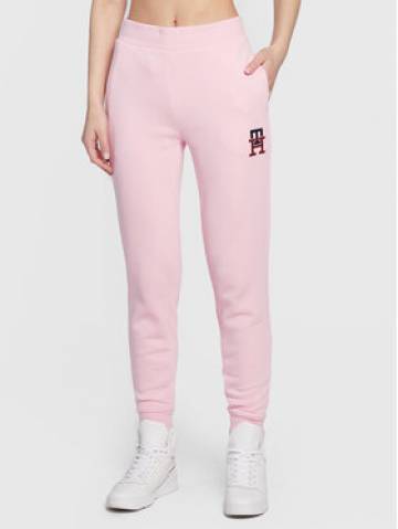 Tommy Hilfiger Спортивні штани Monogram Emb WW0WW37435 Рожевий Regular Fit Tommy Hilfiger Спортивні штани Monogram Emb WW0WW37435 Рожевий Regular Fit