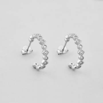 Серебряные серьги Minimal 520777б Серебряные серьги Minimal 520777б