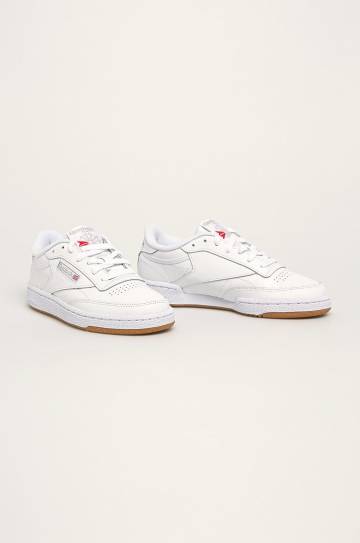 Кожаные кроссовки Reebok Classic CLUB C 85 цвет белый Кожаные кроссовки Reebok Classic CLUB C 85 цвет белый