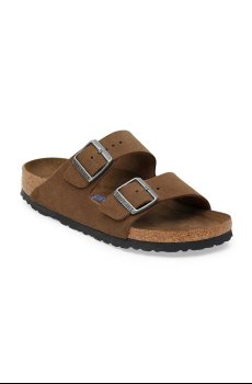 Замшевые шлепанцы Birkenstock Arizona