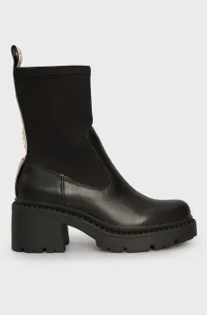 Женские черные кожаные ботильоны GLEN MIX Черный 38 Pepe Jeans PLS50549