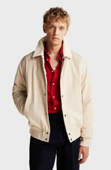 Мужская бежевая куртка DC MIXED MEDIA PADDED IVY JACKET Бежевый M Tommy Hilfiger MW0MW37675