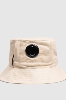 Детская бежевая панама с логотипом