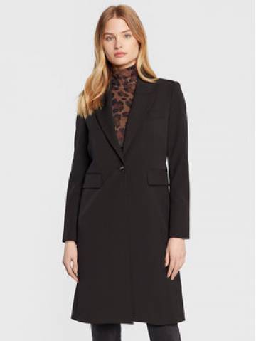 Liu Jo Демісезонний плащ CF2137 T3165 Чорний Slim Fit Liu Jo Демісезонний плащ CF2137 T3165 Чорний Slim Fit