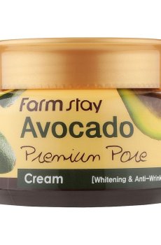 Осветляющий лифтинг крем для лица FarmStay Avocado Premium Pore Cream с экстрактом авокадо, 100 мл