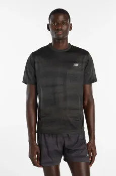 Мужская черная футболка Athletics Printed Черный L New Balance MT61G4S7BGR