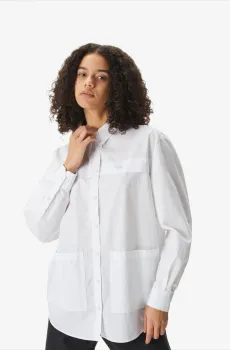 Женская белая рубашка Белый 40 Lacoste CF0405001