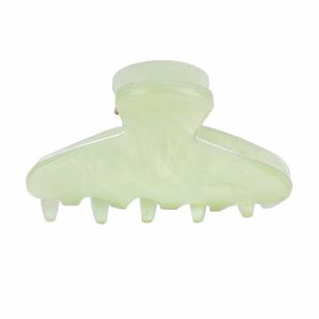 Заколка-краб для волос Tito Beauty Mishel перламутр, зеленая, 1 шт