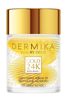 Омолаживающая сыворотка для лица Dermika Luxury Gold Gold 24k Total Benefit Serum, 60 г
