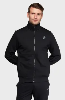 Мужская черная спортивная кофта MSC SWEAT FZ FL Черный XXL Lotto 216788/1CL