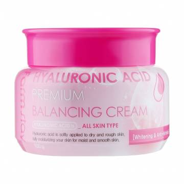 Уценка! Балансирующий крем для лица FarmStay Hyaluronic Acid Premium Balancing Cream с гиалуроновой кислотой, 100 г Уценка! Балансирующий крем для лица FarmStay Hyaluronic Acid Premium Balancing Cream с гиалуроновой кислотой, 100 г