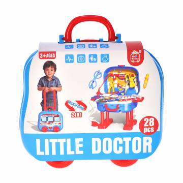 Детский игровой врачебный набор YG Toys со столиком, в чемодане, от 3 лет, 24*11.5*22 см (BX53) Детский игровой врачебный набор YG Toys со столиком, в чемодане, от 3 лет, 24*11.5*22 см (BX53)