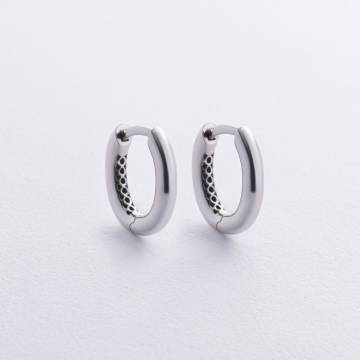 Серьги "Stella" в белом золоте с08880 Серьги "Stella" в белом золоте с08880