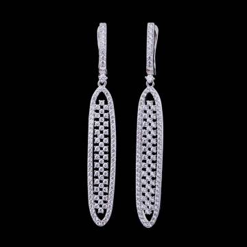 Серебряные серьги (фианиты) 121838 Серебряные серьги (фианиты) 121838