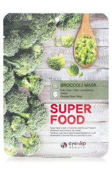 Тканевая маска для лица Eyenlip Super Food Broccoli Mask с экстрактом брокколи, 23 мл