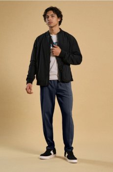 Штани tapered fit - темно-синій