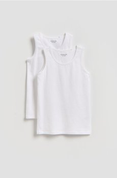 Reserved - Бавовняна футболка 2 шт. - білий - 395IW-00X
