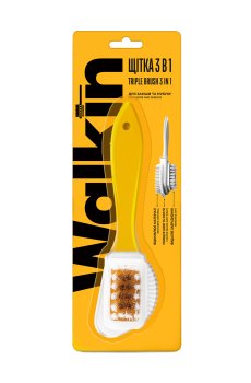 Щетка тройная Walkin для изделий из замши и нубука