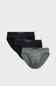 Мужские брифы (3 шт) Разноцветный S Atlantic 3MP-206