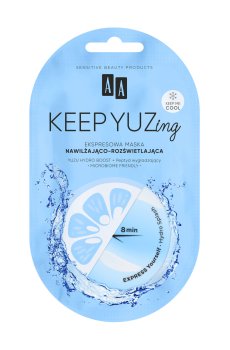 Увлажняющая и осветляющая экспресс-маска для лица AA Cosmetics KEEP YUZing, 7 мл