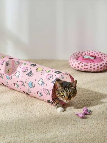 Тунель для кота Hello Kitty and Friends - пастельний рожевий Тунель для кота Hello Kitty and Friends - пастельний рожевий