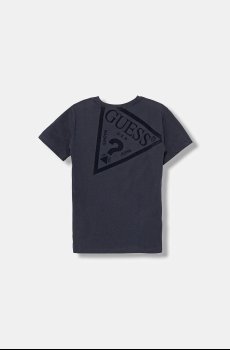 Детская хлопковая футболка Guess