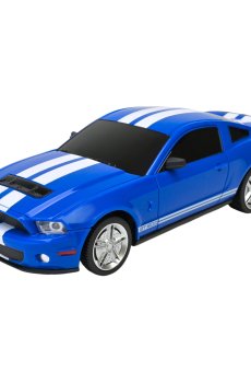 Автомодель Powermotors Ford Mustang Shelby GT 500 1:24, на радиоуправлении, 19*8*6 см, синяя, от 6 лет (PM2405 BLUE)