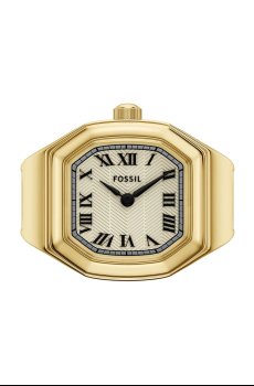Кольцо с часами Fossil