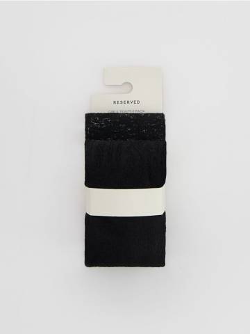 Reserved - Колготки, 2 пари - чорний - 317GU-99X