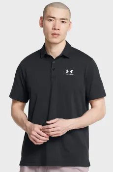 Мужское черное поло UA Icon Polo Черный M Under Armour 1386608-001